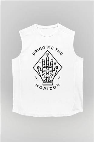 Bring Me the Horizon Beyaz Unisex Kolsuz Tişört