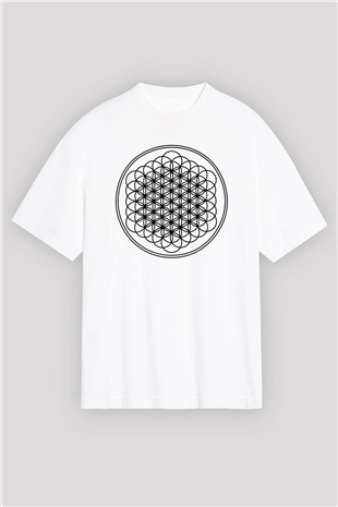 Bring Me the Horizon Beyaz Unisex Oversize Tişört T-Shirt