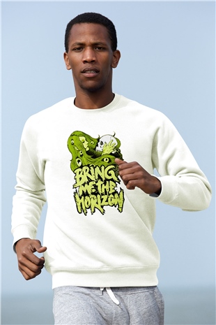 Bring Me the Horizon Beyaz Unisex Sweatshirt