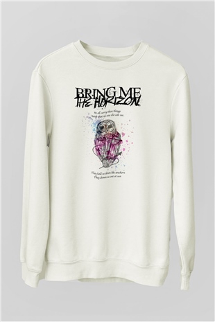 Bring Me the Horizon Beyaz Unisex Sweatshirt