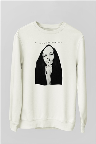 Bring Me the Horizon Beyaz Unisex Sweatshirt