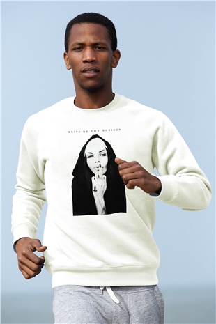Bring Me the Horizon Beyaz Unisex Sweatshirt