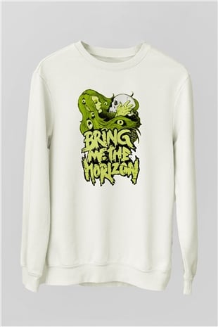 Bring Me the Horizon Beyaz Unisex Sweatshirt