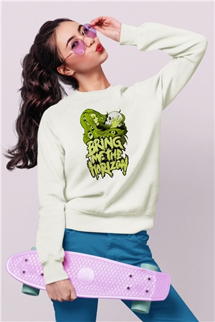 Bring Me the Horizon Beyaz Unisex Sweatshirt