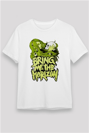Bring Me the Horizon Beyaz Unisex Tişört T-Shirt - TişörtFabrikası
