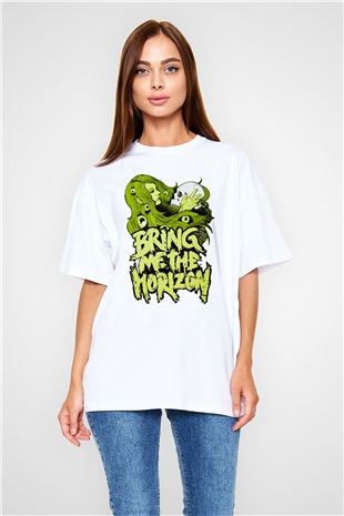 Bring Me the Horizon Beyaz Oversize Tişört Oversize T-shirt - TişörtFabrikası