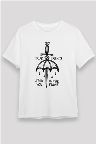 Bring Me the Horizon Beyaz Unisex Tişört T-Shirt - TişörtFabrikası