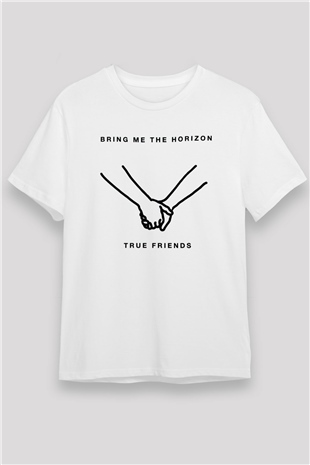 Bring Me the Horizon Beyaz Unisex Tişört T-Shirt - TişörtFabrikası