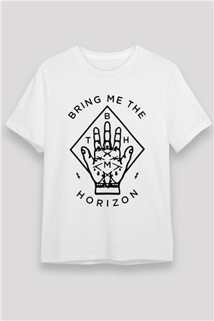 Bring Me the Horizon Beyaz Unisex Tişört T-Shirt - TişörtFabrikası