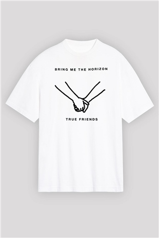 Bring Me the Horizon Beyaz Oversize Tişört Oversize T-shirt - TişörtFabrikası
