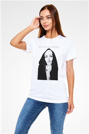 Bring Me the Horizon Beyaz Unisex Tişört T-Shirt - TişörtFabrikası