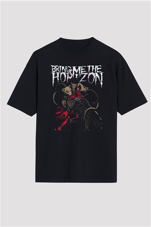 Bring Me the Horizon Siyah Unisex Oversize Tişört T-Shirt