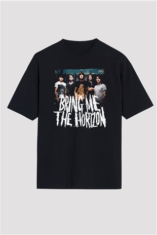 Bring Me the Horizon Siyah Unisex Oversize Tişört T-Shirt
