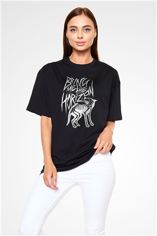 Bring Me the Horizon Siyah Unisex Oversize Tişört T-Shirt