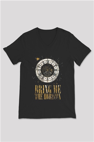 Bring Me the Horizon Siyah Unisex V Yaka Tişört T-Shirt