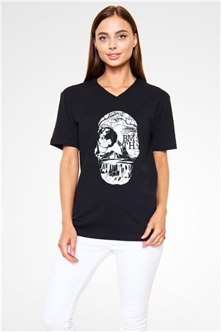 Bring Me the Horizon Siyah Unisex V Yaka Tişört T-Shirt
