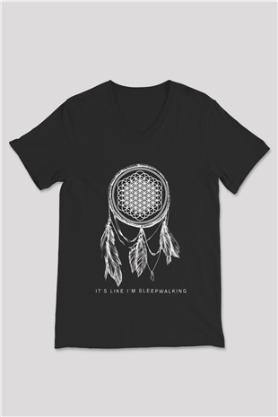 Bring Me the Horizon Siyah Unisex V Yaka Tişört T-Shirt