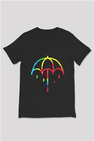 Bring Me the Horizon Siyah Unisex V Yaka Tişört T-Shirt