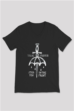 Bring Me the Horizon Siyah Unisex V Yaka Tişört T-Shirt