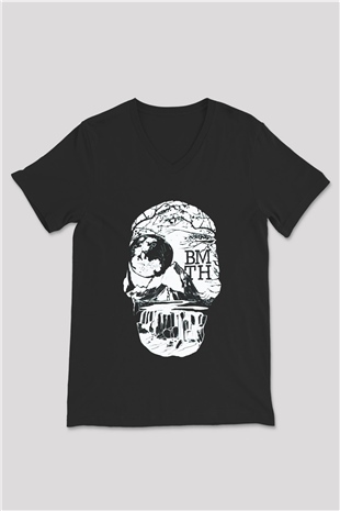 Bring Me the Horizon Siyah Unisex V Yaka Tişört T-Shirt