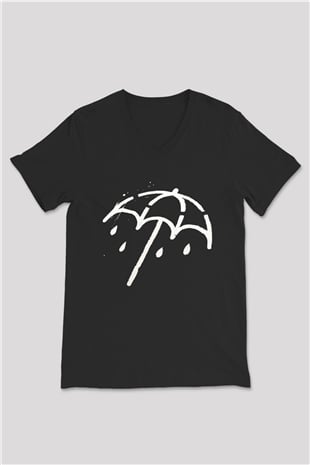 Bring Me the Horizon Siyah Unisex V Yaka Tişört