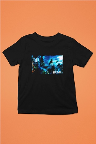 Brink Siyah Unisex Çocuk Tişört