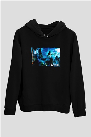 Brink Siyah Unisex Hoodie