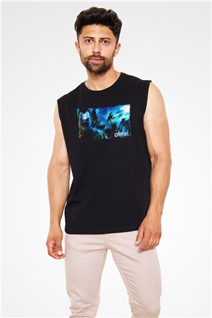 Brink Siyah Unisex Kolsuz Tişört