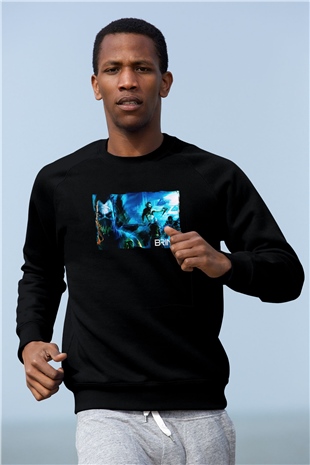 Brink Siyah Unisex Sweatshirt