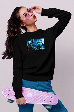 Brink Siyah Unisex Sweatshirt