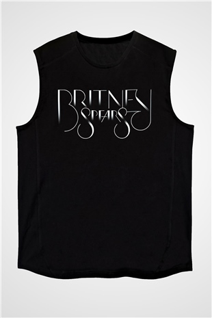 Britney Spears Siyah Unisex Kolsuz Tişört