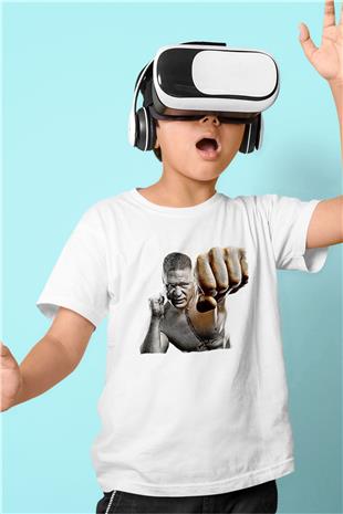Brock Lesnar Baskılı Beyaz Unisex Beyaz Çocuk Tişört - Tshirt