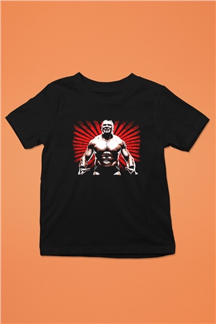 Brock Lesnar Baskılı Unisex Siyah Çocuk Tişört - Tshirt