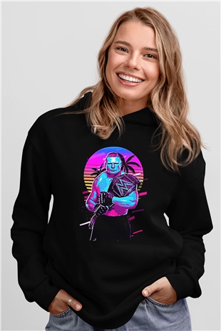 Brock Lesnar Baskılı Unisex Siyah Hoodie