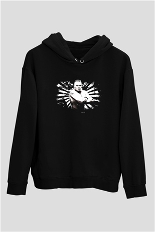 Brock Lesnar Baskılı Unisex Siyah Hoodie