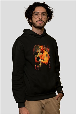 Brock Lesnar Baskılı Unisex Siyah Hoodie