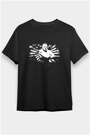 Brock Lesnar Baskılı Unisex Siyah Tişört - Tshirt