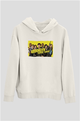 Brooklyn Nine-Nine Beyaz Unisex Hoodie