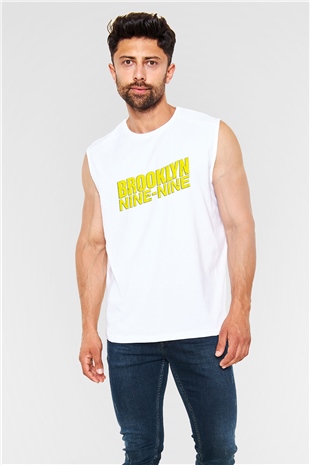 Brooklyn Nine-Nine Beyaz Unisex Kolsuz Tişört