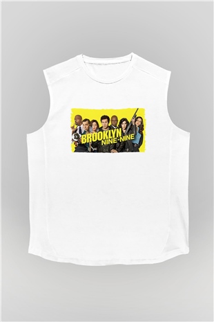 Brooklyn Nine-Nine Beyaz Unisex Kolsuz Tişört