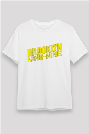 Brooklyn Nine-Nine Beyaz Unisex Tişört T-Shirt