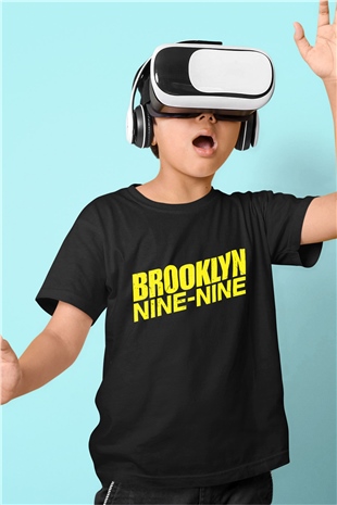 Brooklyn Nine-Nine Siyah Unisex Çocuk Tişört