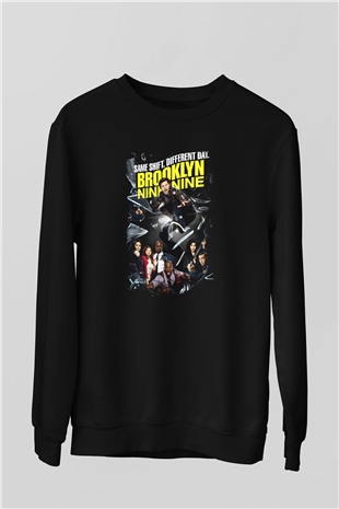 Brooklyn Nine-Nine Siyah Unisex Sweatshirt