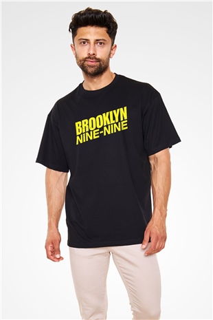 Brooklyn Nine-Nine Siyah Oversize Tişört Oversize T-shirt