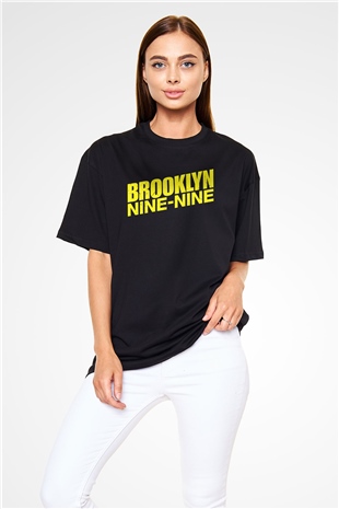 Brooklyn Nine-Nine Siyah Oversize Tişört Oversize T-shirt