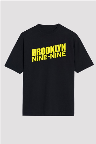 Brooklyn Nine-Nine Siyah Oversize Tişört Oversize T-shirt