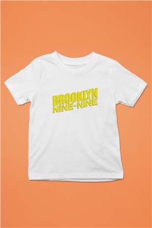 Brooklyn NineNine Baskılı Beyaz Unisex Çocuk Tişört