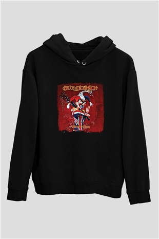Bruce Dickinson Baskılı Unisex Siyah Hoodie