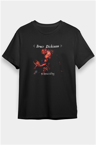 Bruce Dickinson Siyah Unisex Tişört T-Shirt - TişörtFabrikası