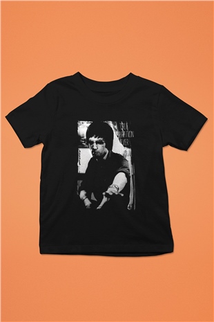Bruce Lee Baskılı Siyah Unisex Çocuk Tişört